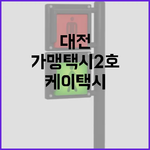 대전 가맹택시 2호 케이택시 출범