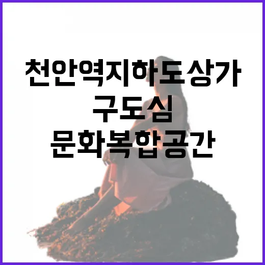 천안역 지하도 상가, 구도심 문화복합공간으로 변신
