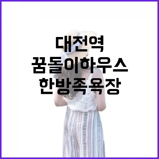 대전역 꿈돌이하우스 한방족욕장 개장