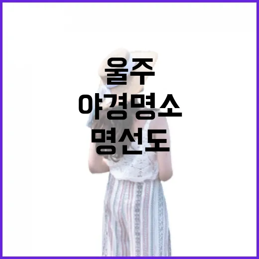 울주 명선도, 환상적 야경 명소