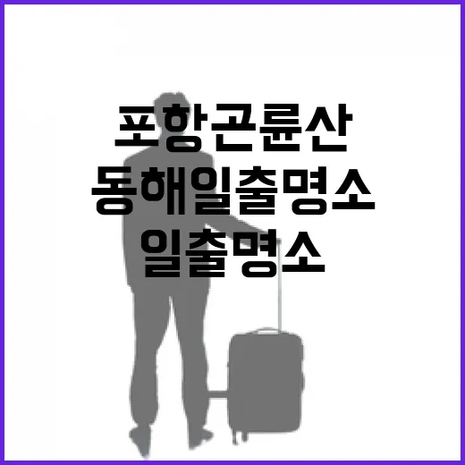 포항 곤륜산 동해 일출 명소