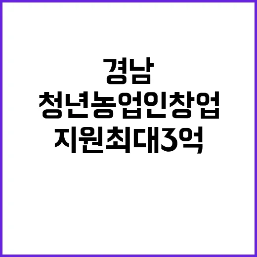 경남 청년농업인 창…
