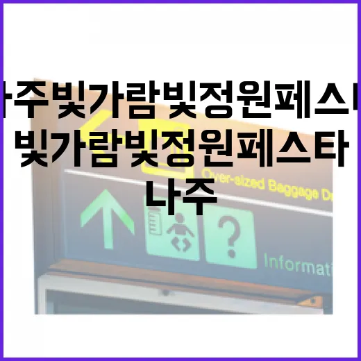 나주 빛가람 빛정원 페스타, 겨울밤을 밝히다