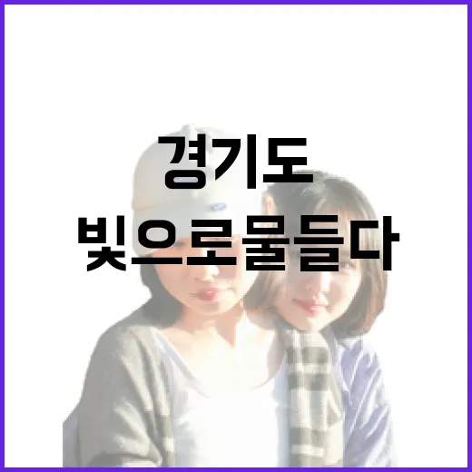 경기도 겨울밤 빛으로 물들다