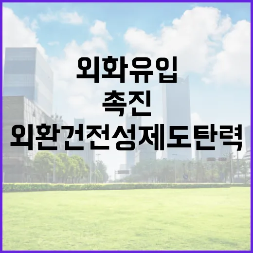 외환건전성 제도 탄력 조정으로 외화 유입 촉진