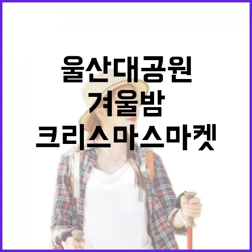 울산대공원 크리스마스 마켓 빛나는 겨울밤