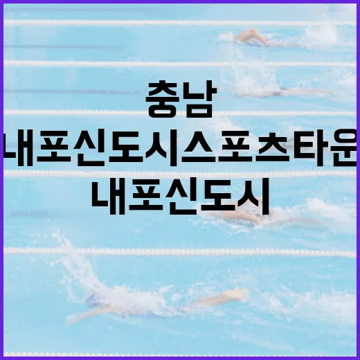 내포신도시 스포츠타운, 충남 스포츠 중심지로 도약