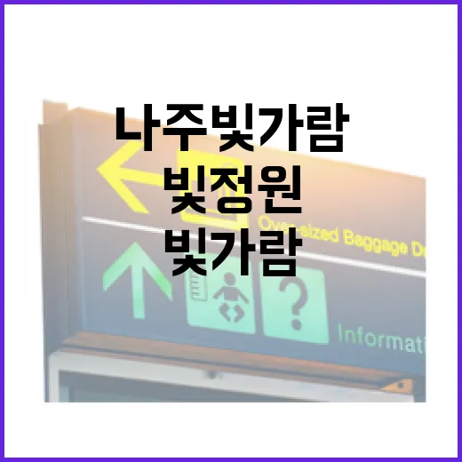 나주 빛가람 겨울빛정원, 별빛 속 산책