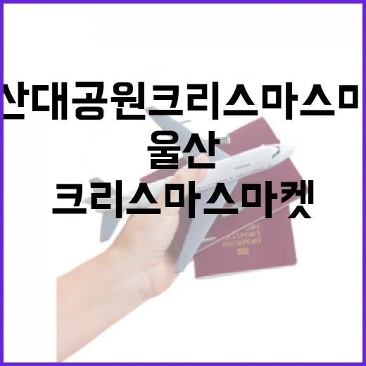울산대공원 크리스마스 마켓 빛과 낭만