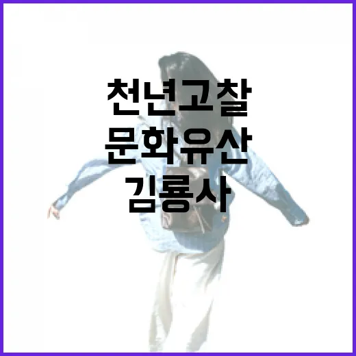 천년고찰 김룡사, 문화유산의 숨결