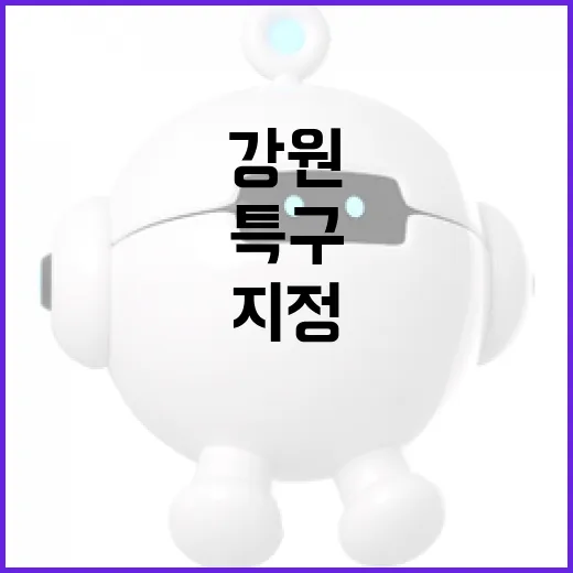 강원특구 지정, 3대 첨단산업 집중 육성