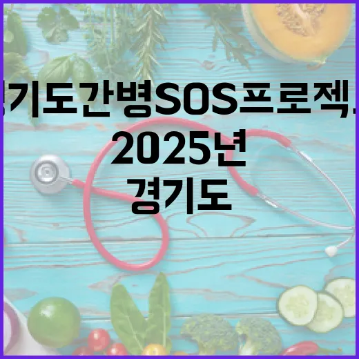 경기도 간병 SOS 프로젝트, 2025년 신청 마감 임박