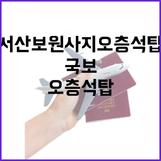 서산 보원사지 오층석탑 국보 등극 현장