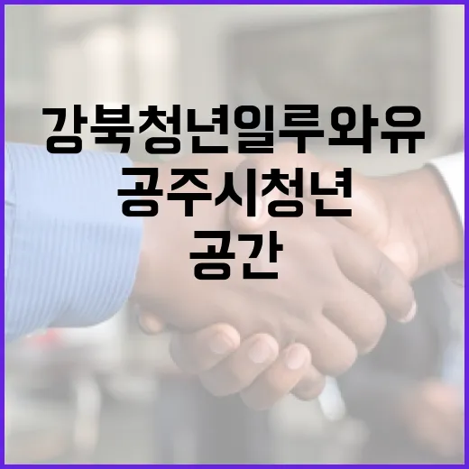 공주시 청년 위한 강북청년 일루와유 공간 활기