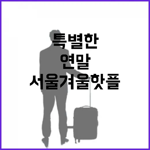 서울 겨울 핫플 총집합, 연말 특별한 추억 만들기