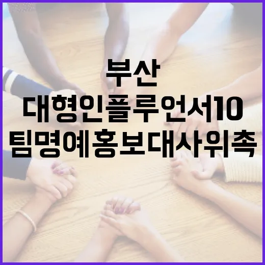 부산, 대형 인플루언서 10팀 명예홍보대사 위촉