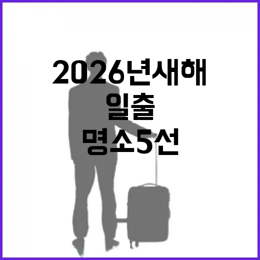 2026년 새해, 서울 일출 명소 5선