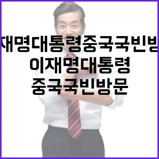 이재명 대통령 중국 국빈 방문 성과