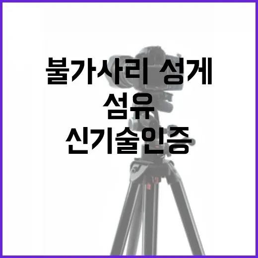 불가사리·성게 섬유, 내구성 20% 향상 신기술 인증