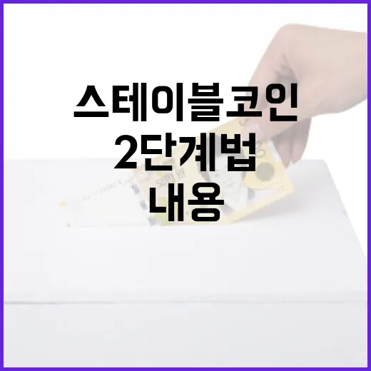 금융위, 스테이블코인 2단계법 내용 아직 미확정