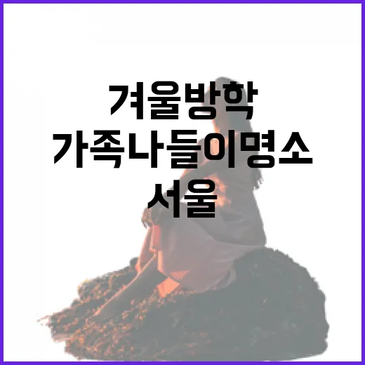 서울 겨울방학 가족 나들이 명소 총정리