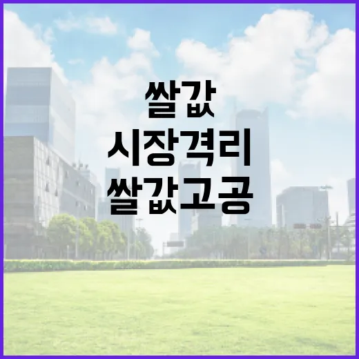 쌀값 고공행진 속 시장격리 물량 재검토