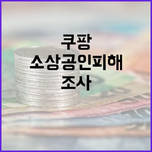 쿠팡 입점 소상공인 피해 집중 조사 시작