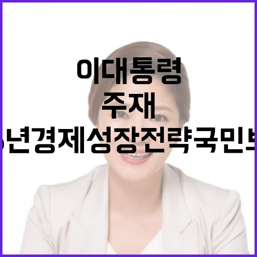 이 대통령, 2026년 경제성장전략 국민보고회 주재