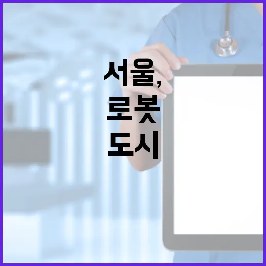 서울, AI 로봇도시로 미래를 연다