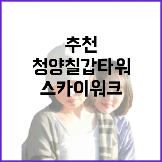 겨울철 청양 칠갑타워와 스카이워크 추천