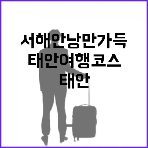 서해안 낭만 가득 태안 여행 코스