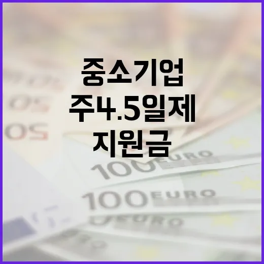 주4.5일제 지원금, 중소기업 현실과 괴리
