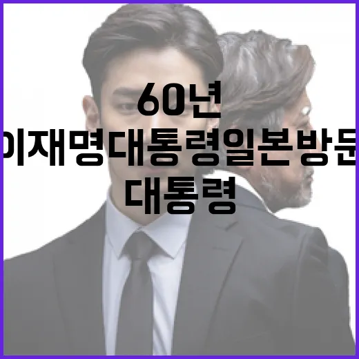 이재명 대통령 일본 방문, 새로운 60년 협력 다짐