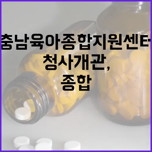 충남육아종합지원센터 새 청사 개관, 육아문화 중심지 도약