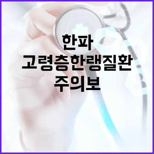 대한 앞둔 한파, 고령층 한랭질환 주의보