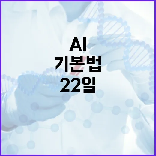 인공지능기본법 22일 시행, AI 워터마크 의무화