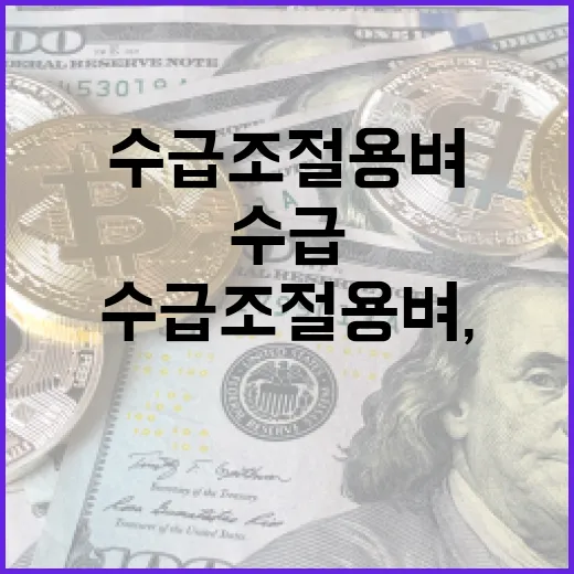 수급조절용 벼, 쌀값 안정의 재정 효율적 해법