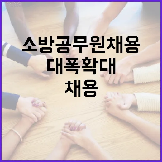 소방공무원 채용 2891명 대폭 확대