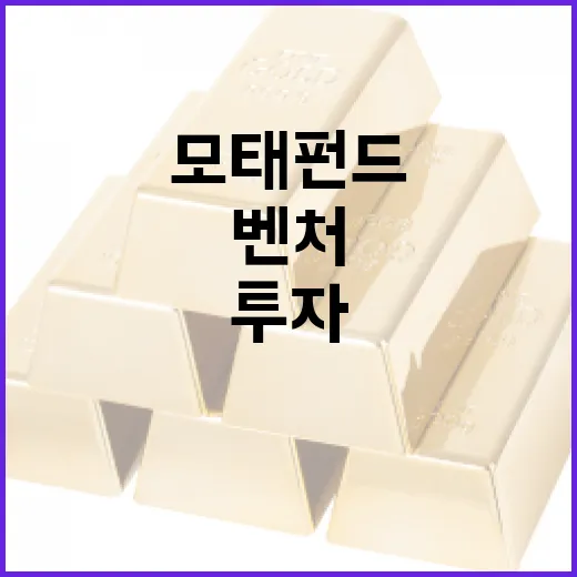 모태펀드, 벤처투자 생태계 든든한 마중물