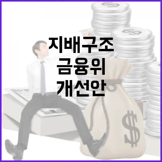 금융위, 지배구조 개선안 아직 미정