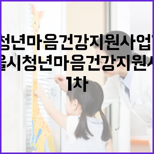 서울시 청년 마음건강 지원사업 1차 모집 시작
