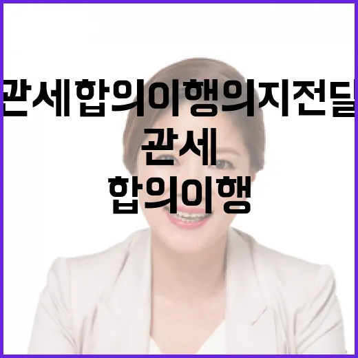 정부, 대미 관세합의 이행 의지 전달