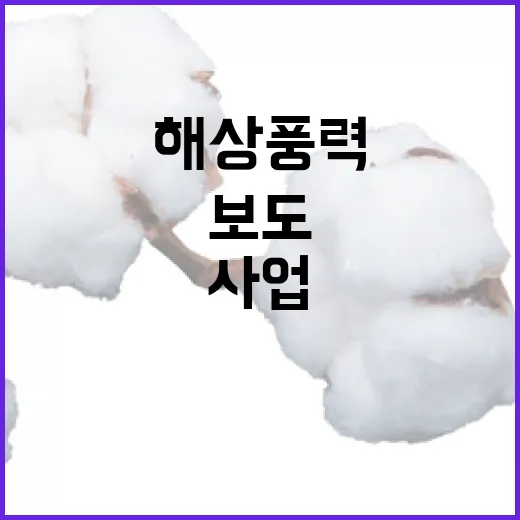 해상풍력 신규사업 0건 보도 사실과 달라