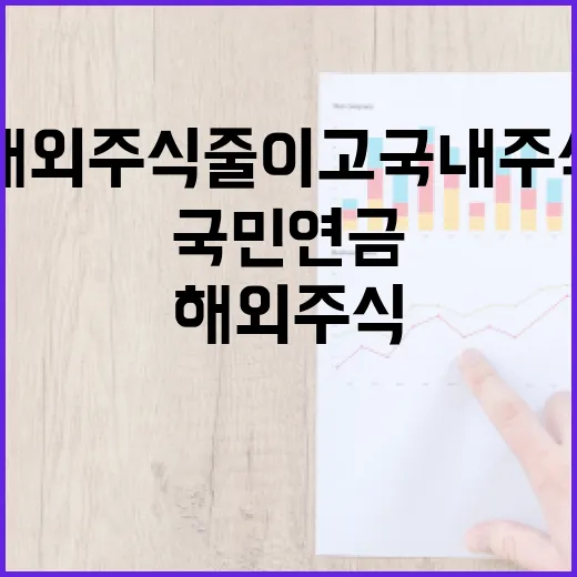 국민연금, 해외주식 줄이고 국내주식 늘린다