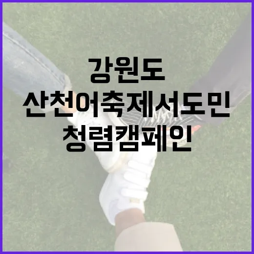강원도 산천어축제서 도민과 함께한 청렴 캠페인
