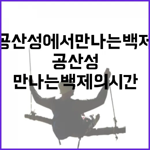공산성에서 만나는 백제의 시간
