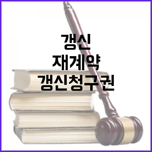 재계약과 갱신청구권, 법적 차이와 실거주 주장 검증