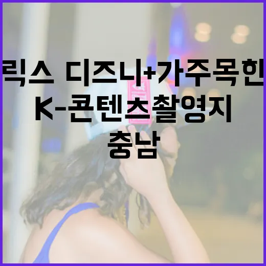 넷플릭스·디즈니+가 주목한 충남 K-콘텐츠 촬영지