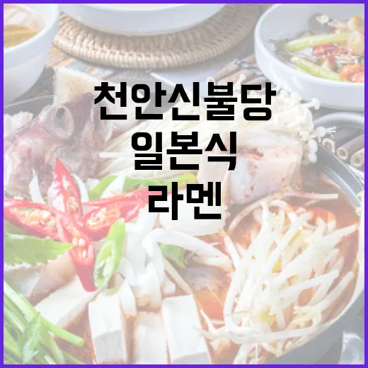 천안 신불당 세이치 라멘, 정통 일본식 맛의 진수