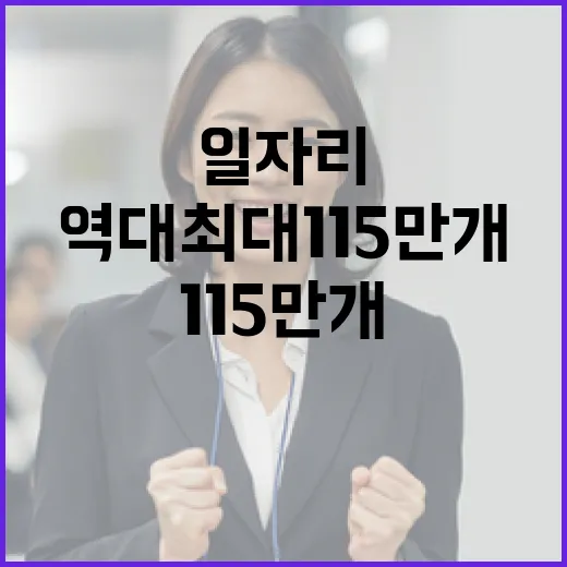 어르신 일자리 역대 최대 115만 개 돌파
